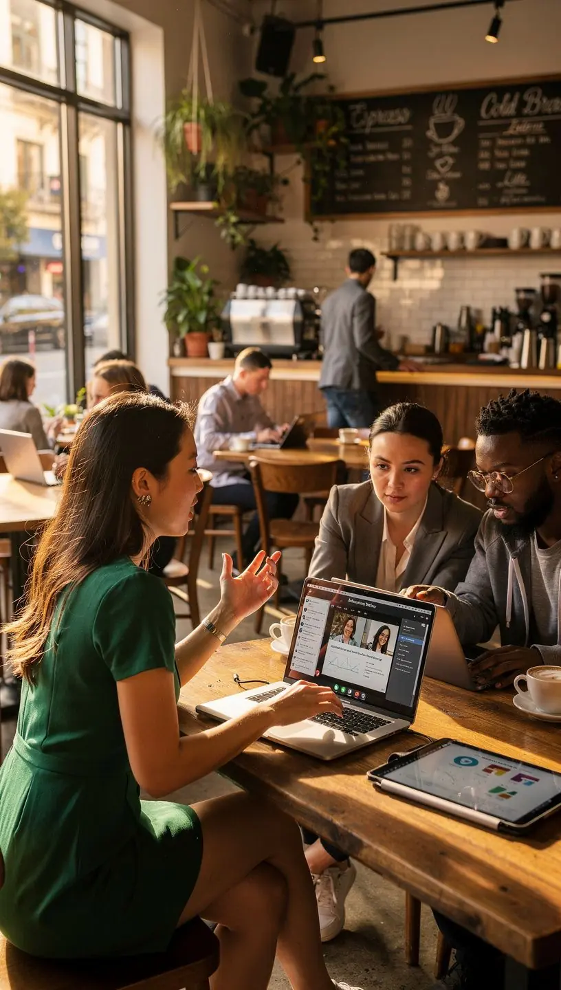 Graph showing increased productivity metrics after implementing software automation tools